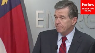 North Carolina Gov. Roy Cooper Responds To Protest Against Mandated Vaccines For Healthcare Workers