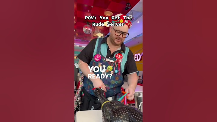 We got the rude server...