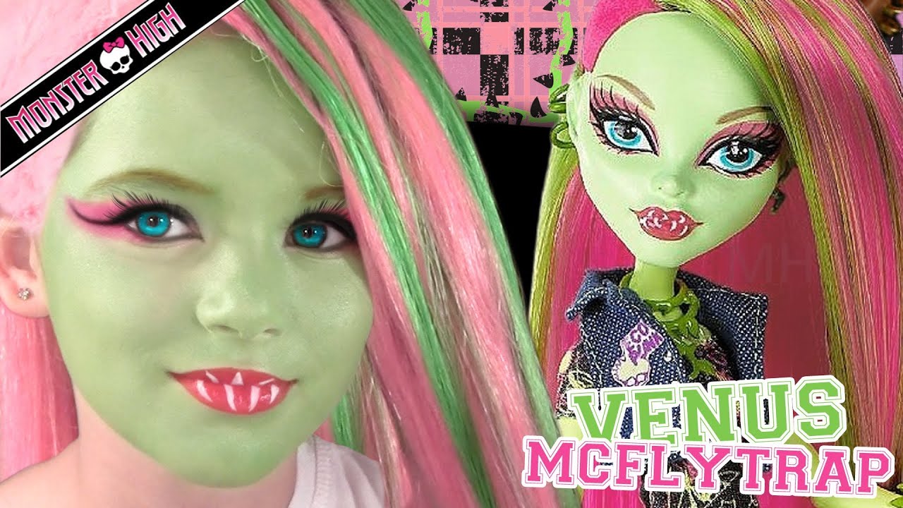 Venus McFlytrap Monster High Doll Costume Makeup Tutorial for Cosplay ...