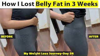How I lost belly fat | Day 24 of GunjanShouts #30DayWeightLossChallenge