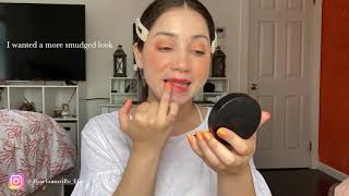 Soft Spring Orange Makeup 🍊 Using Heaven's Glow Blush #emcosmetics #springmakeup #makeuptutorial screenshot 5