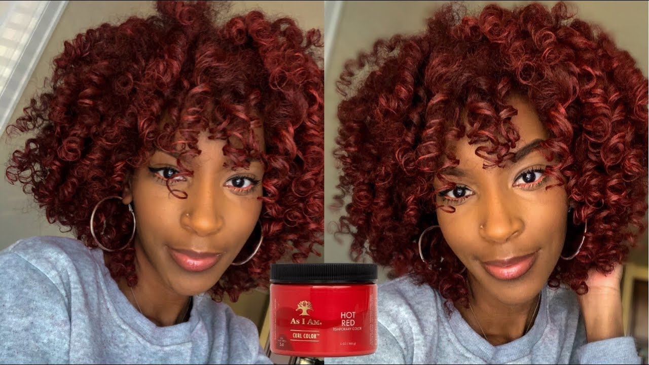 *NEW* As I Am hair color gel HOT RED🔥 - YouTube