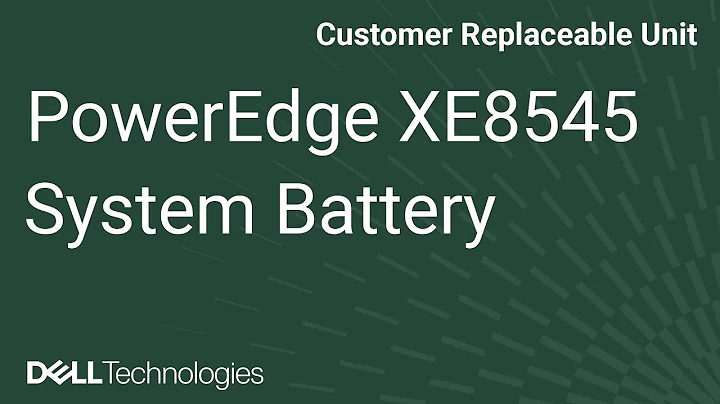 Dell  PowerEdge XE8545: Remove/Install System Battery