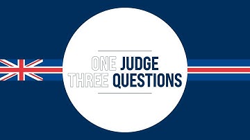 ONE JUDGE, THREE QUESTIONS - Hugh Mercer (ENG)