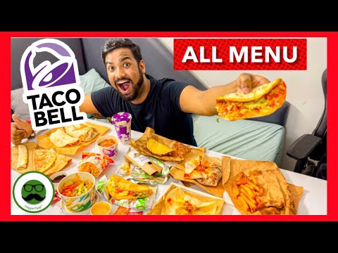 Eating all the Menu Food Challenge at Taco Bell  | Veggie Paaji