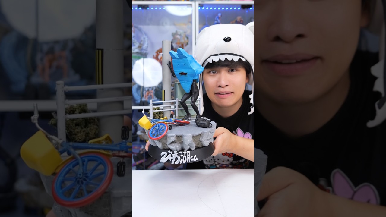 100均にある物と3Dプリンター使って「びわ湖くん」ジオラマ作ってみた！！w