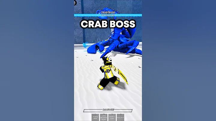 Frozen Crab Boss & Frozen Weakest Dummy in TSB 💀 #tsb #thestrongestbattlegrounds #tsbg #weakestdummy