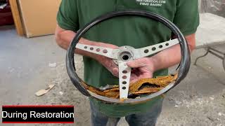 Jaguar E Type Series 3 Steering Wheel Restoration Process