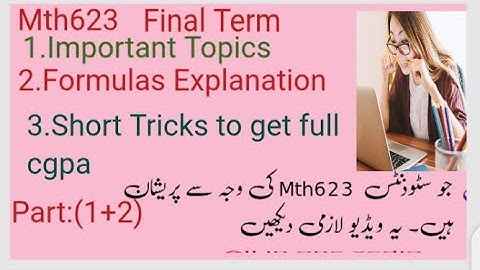 Mth623 |Part:1|Final Term Prepration Vedio  |Tensor analysis|