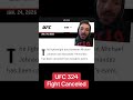 UFC 324 fight canceled #ufc #ufcnews #ufc324
