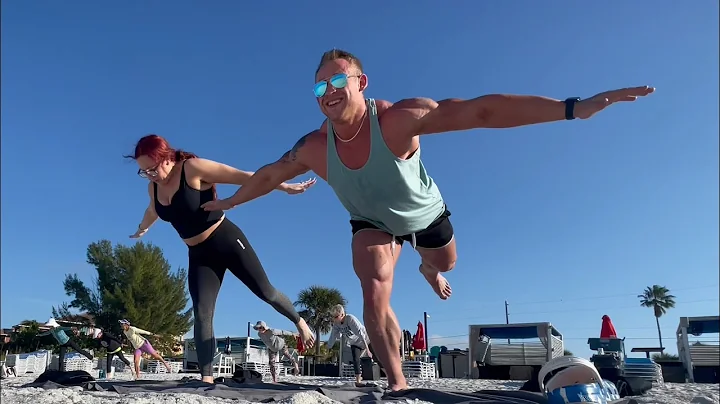 NPC Bodybuilder Tyler Armstrong Morning yoga with ...