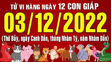 Tử vi Phương Đông hàng ngày, thứ Bảy (03-12-2022) của 12 con giáp, chi tiết, chuẩn xác & đầy đủ.