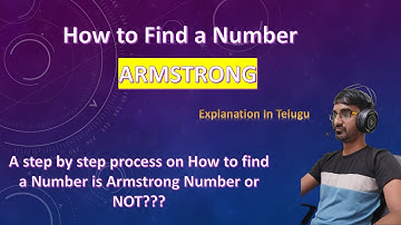 Armstrong | How to find a number Armstrong or not | PLSQL Code | PLSQL Tutorial in Telugu