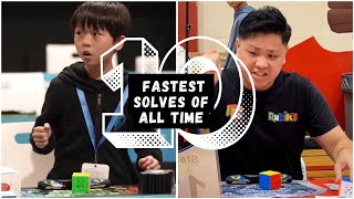 Top 10 FASTEST 3x3 Solves of All Time Net Worth