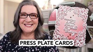Create gorgeous letterpress style cards with press plates from Pinkfresh Studio