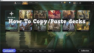 MTG Arena - How To Copy and Paste Decks: Import/export