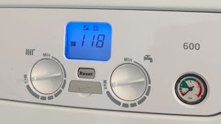 How to fix a 118 error on Baxi Boiler with NO BLUE LEVERS