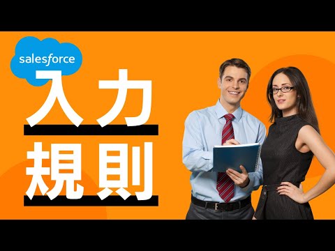 Salesforce 入力規則を設定してみよう