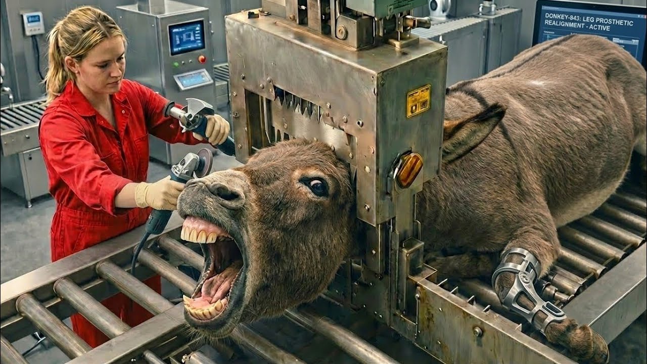 From Donkey to Leather Jacket! Inside a Massive Leather Manufacturing Factory 🏭