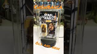 Star Wars Chewbacca carded old and new Mocs.#actionfigures #toys #shorts