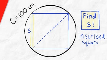 Find Side of Square Inscribed in Circle from Circumference | Geometry
