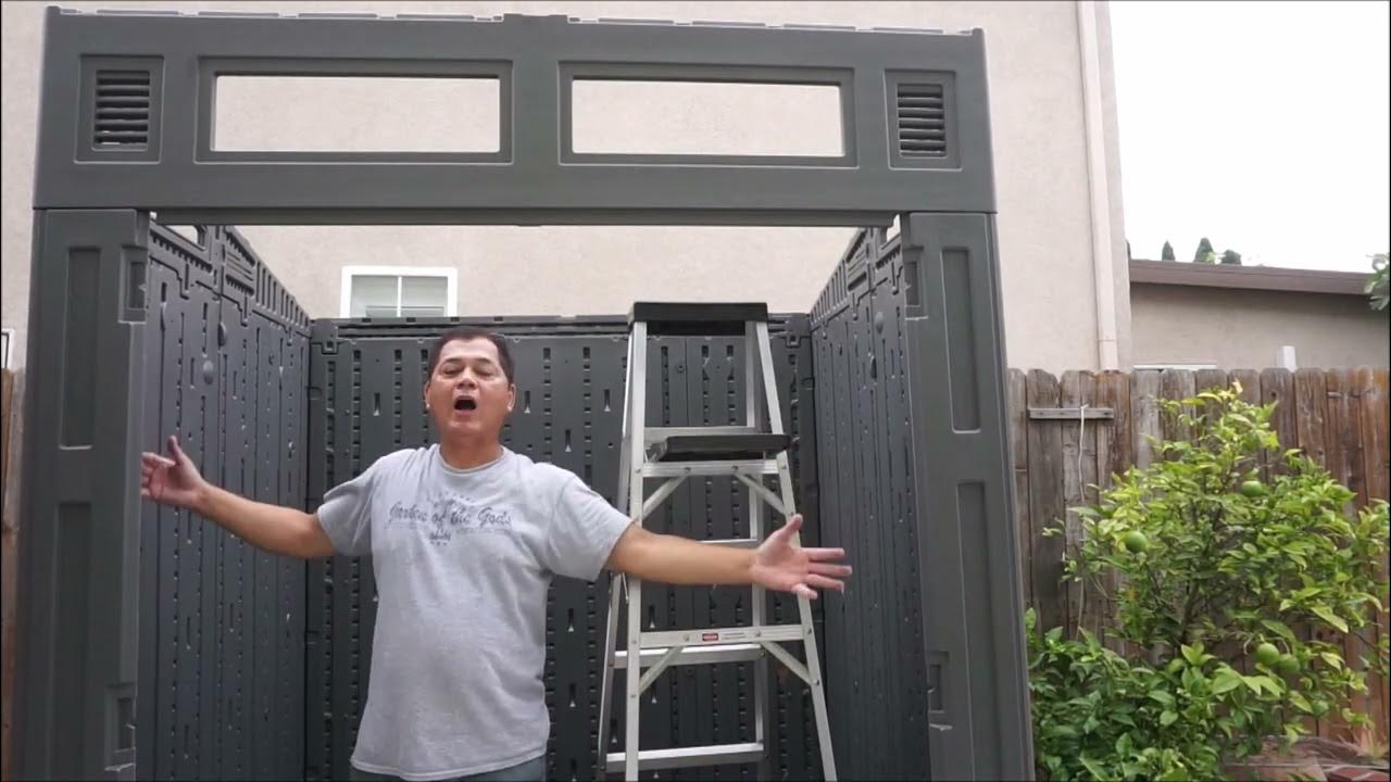 Suncast Storage Shed Assembly Easy to install YouTube