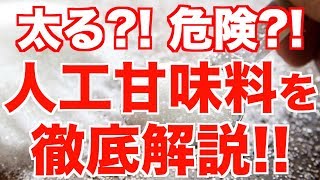 健康に悪い?! 太りやすい?!【人工甘味料】の教科書.