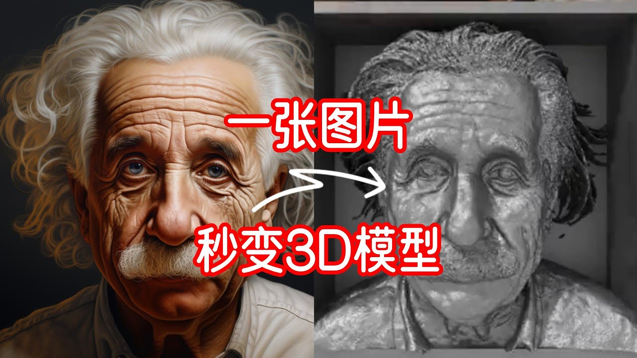 只需一分钟，利用AI技术从一张图片变成3D模型，究竟有多神奇？ - YouTube