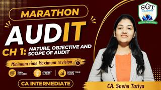 Ch 1 Nature,Obje and Scope of Audit l CA Intermidiate lAudit Marathon,Revision by CA Sneha Tatiya
