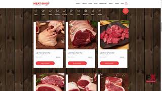 Meat Shop eCommerce Website Template TMT | Free Template Odeserundiy