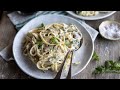 20-minute Vegan Leek and Mushroom Pasta with a Creamy White Sauce