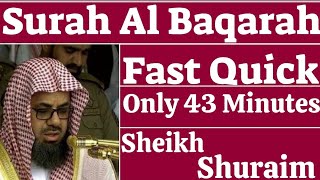 Surah Baqarah Fast Recitation Only 43 Minutes || Sheikh Shuraim || #HafizAsimAzeem screenshot 2