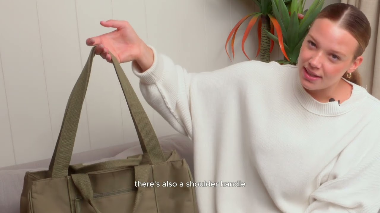 East To West Tote Olive Review - YouTube