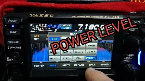 YAESU FT-710 Adjust Power Level