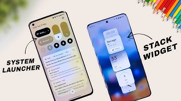 How to Use stack widgets in Realme UI : SYSTEM LAUNCHER New Update 🔥