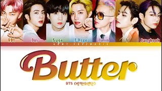 BTS Butter Lyrics (방탄소년단 Butter 가사) [Color Coded Lyrics/Eng]
