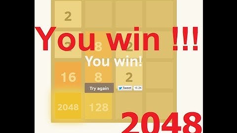 2048 Game SOLUTION Very Simple + Proof