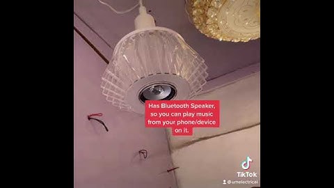 Crystal RGB Musical Drop Light  with Bluetooth speaker.