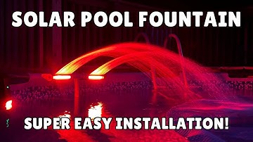 Above Ground Pool Solar LED Water Fountain