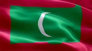 Maldives Flag Animated HD | Royalty Free Stock Video | Free Flag Animation