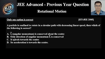 A particle is confined to rotate in a circular path with decreasing linear speed, then which of the