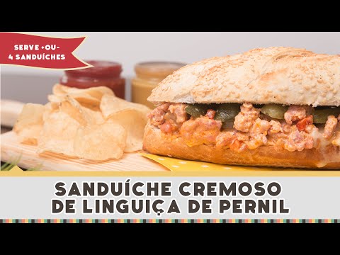 Sanduíche de Linguíça de Pernil - Receitas de Minuto #230