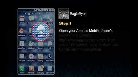 Demonstratie van de installatie van Eagle Eyes op de Android telefoon