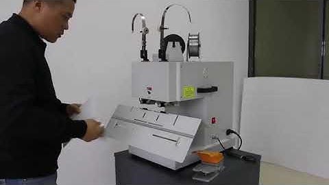 Double Head Exercise Book Wire Stitching Machine Saddle Stitcher