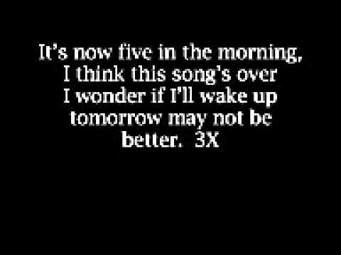 Tomorrow may not be better - Bastian Baker - Lyrics