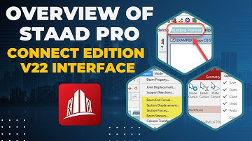 Overview of  Staad Pro I Connect Edition V22 Interface | Structural Engineering I Struct Soft Centre