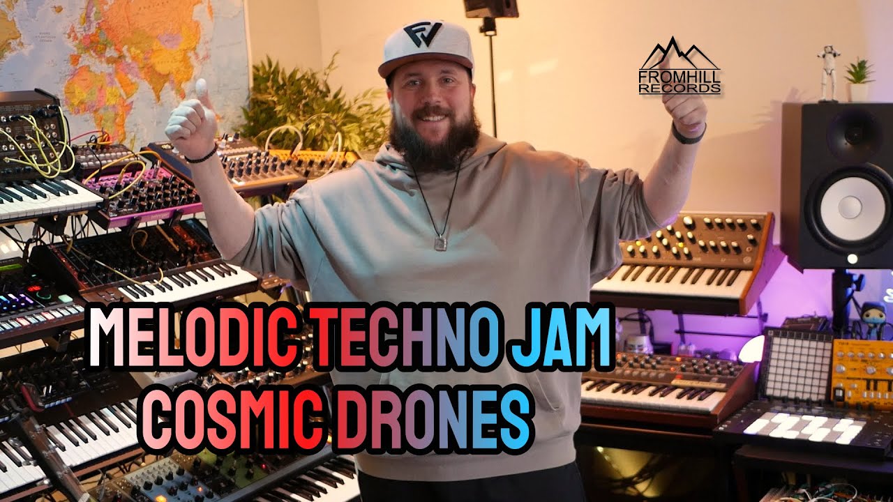 Analog Melodic Techno Jam - Cosmic drones
