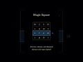 Magic Square Explained: Why Every Row Sums to 34! 🔢