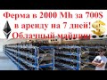 Ферма в 2000 Mh за 700$ в аренду на 7 дней! Облачный майнинг ByBit! Мои результаты!