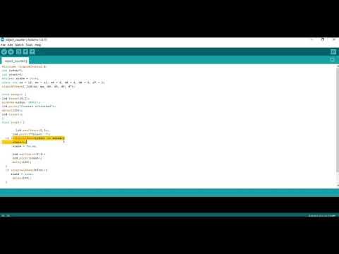 Arduino Uno Code for Object Counter Using IR Sensor - Explanation - YouTube